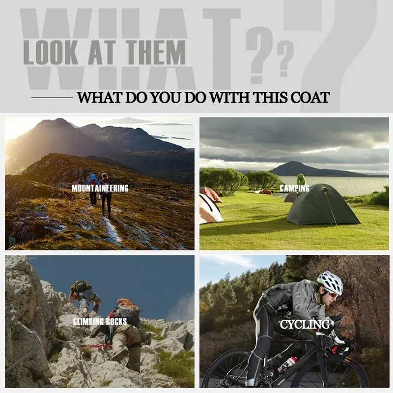 Color: Blue, Size: 4XL - X-TIGER 4 Colors MTB Cycling Jersey MultiFunction Jacket Waterproof Windproof TPU Raincoat Bicycle Sun protection clothing