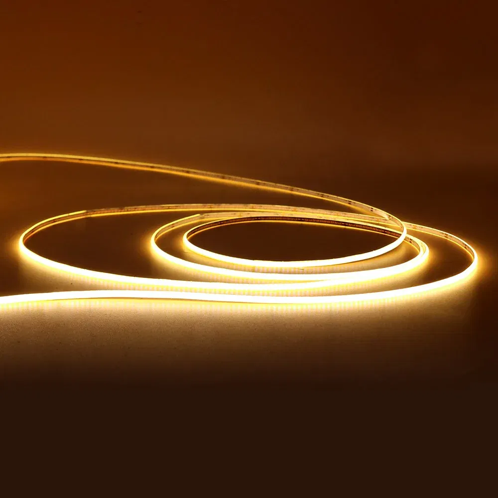 Emitting Color: Light Purple, Color: Yellow, Length: 3m - 2.7mm Ultra Slim COB LED Strip Lights 480LEDs/m Flexible Linear Light Tape Diode Ribbon Backlight Red Amber Purple Car Dimmable