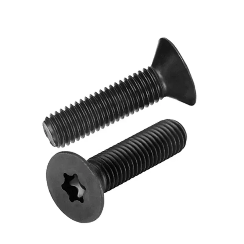 Size: M1.2, Length: 55mm - 10pcs/lot Flat Countersunk Screw Six Lobe Bolt Machine screw M2 M2.5 M3 M4 M5 M6 M8 M10 Black 304 Stainless Steel Torx Head