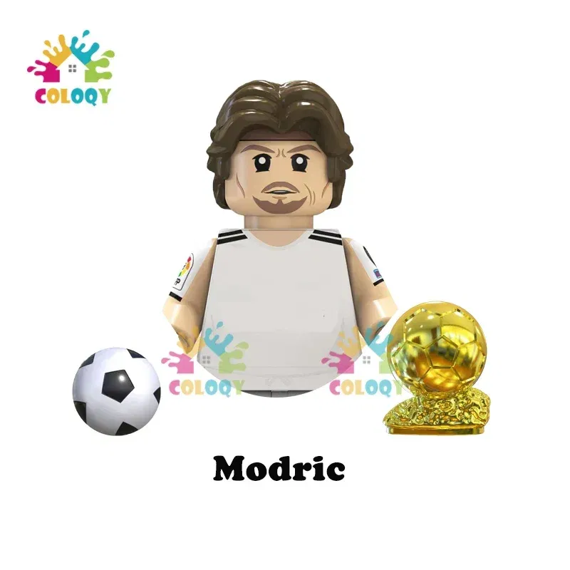 Color: Trans-dark Pink, Ships From: CHINA - Kids Toys World Famous Football Stars Building Blocks Sport Player Mini Action Figures Golden Cup Toys For Boys Christmas Gifts