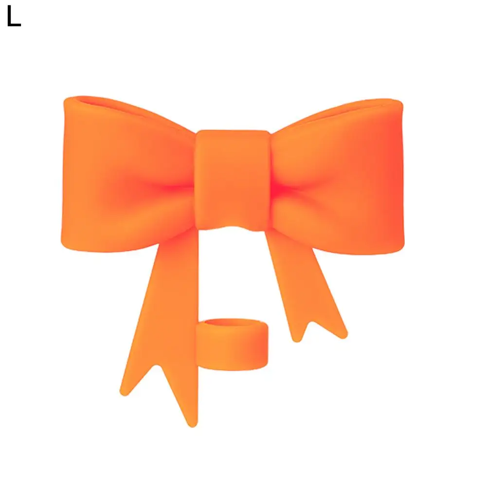 Color: Ivory, Ships From: CN - Bow Straw Cap Covers Toppers Silicone Accessories For Stanley Cups 30&40 Oz Tumbler And With 1pc Protective Boot ?»?