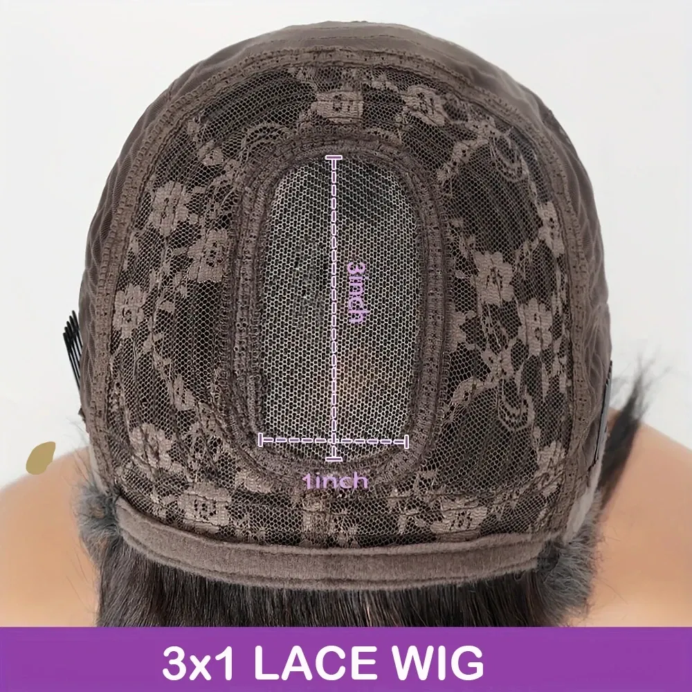 Stretched Length: 30inches, Lace Wig Type: 4*1, Density: 180%, Ships From: CHINA - 30 Inch 3X1 Middle Part Lace Human Hair Wig With Bangs For Women Straight Brazilian Wigs On Sale Cheap Fringe Short Bob Wigs