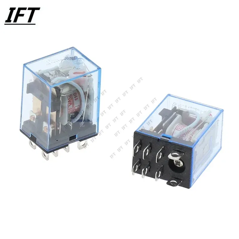 Size: 3XL - 1Pc LY2NJ HH62P HHC68A-2Z Electronic Micro Mini Electromagnetic Relay 10A 8PIN Coil DPDT DC12V,24V AC110V 220V Hot