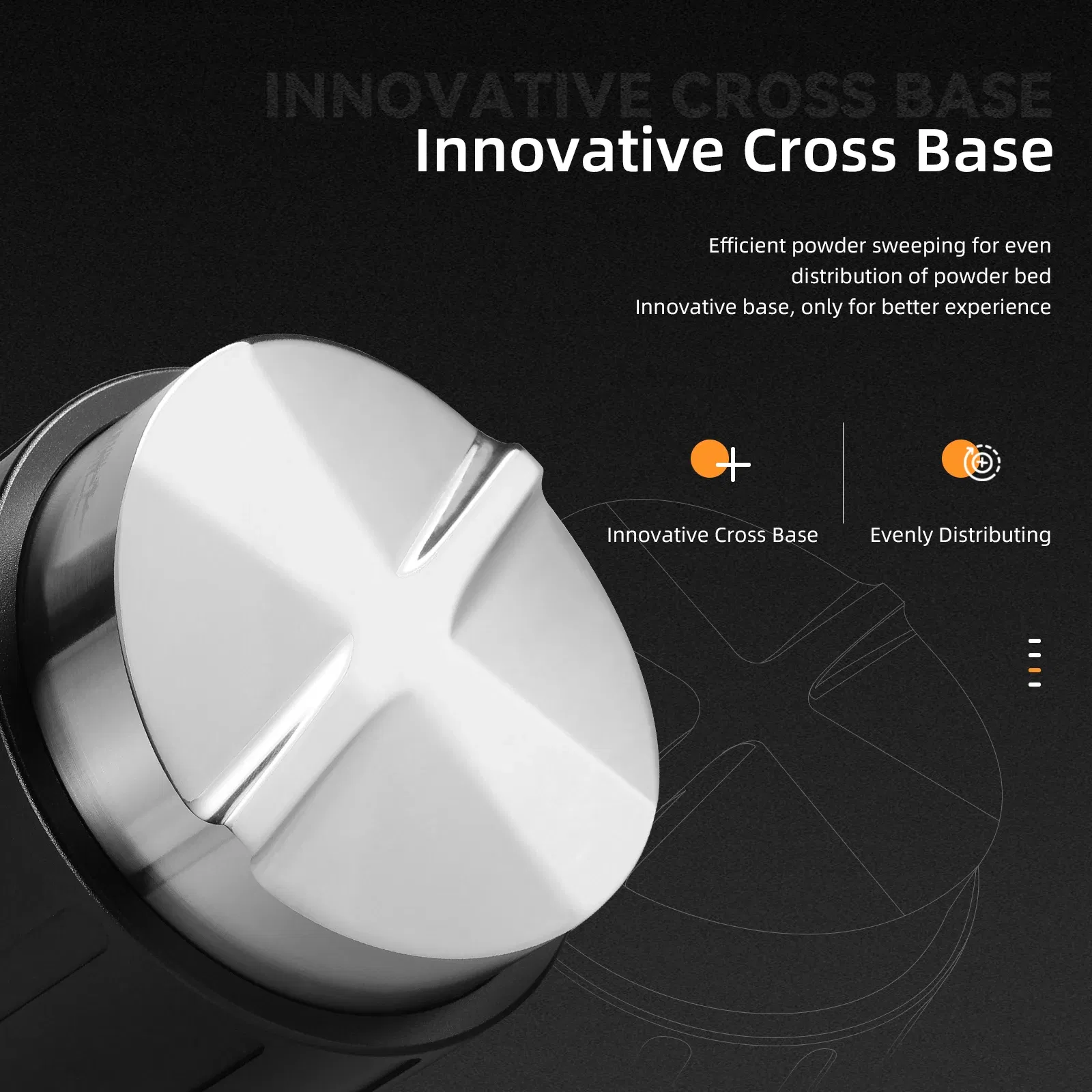 Color: Light Grey, Base Diameter: 58.35mm - MHW-3BOMBER Adaptive Height 58.35mm Coffee Distributor & Adjustable Depth Espresso Tamper Home Barista Leveler Tool Accessories