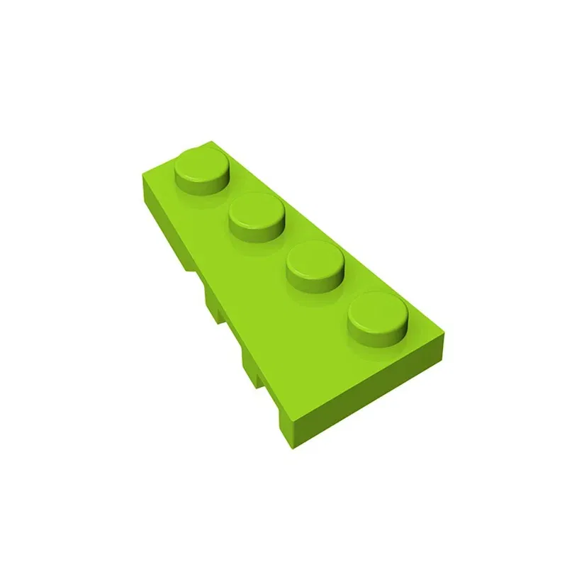 Color: wood - BZB MOC 41770 2x4 Wedge Board (Left) High-tech Creative Technical Building Block Model Kids DIY Toy Brick Parts Best Gifts