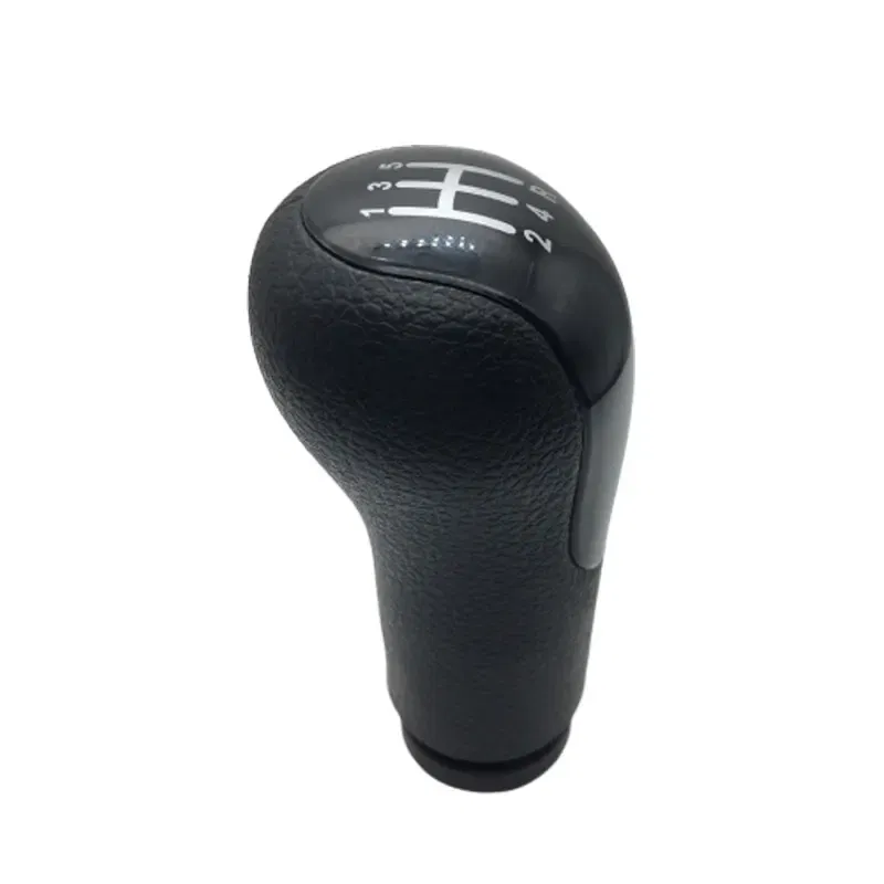 Color Name: WHITE - For Ford FIESTA FUSION 2002 - 2008 MT 5 6 speed Black Car Shift Gear Knob Handle With Dust Cover Car Styling