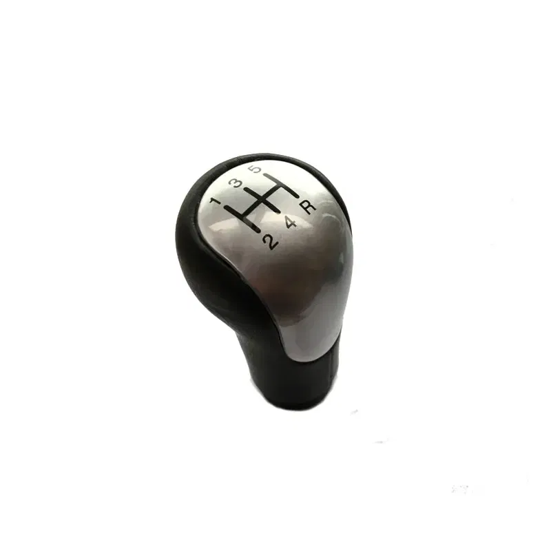 Color Name: WHITE - For Ford FIESTA FUSION 2002 - 2008 MT 5 6 speed Black Car Shift Gear Knob Handle With Dust Cover Car Styling