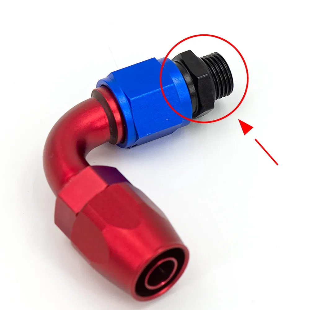 Color: Blue - Universal Aluminum Alloy AN6 8 10 12 To AN To M16x1.5 M18x1.5 Metric Fuel Hose Adapter Pipe Thread Fitting CAR OIL COOLER SYSTEM