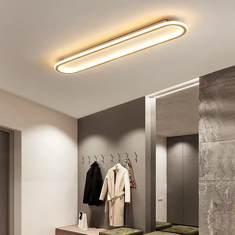 Modern LED Ceiling Light For Bedroom Balcony Corridor Lighting Cloak Room Entrance Hall Kitchen Rectangular Home Lamp Fixtures