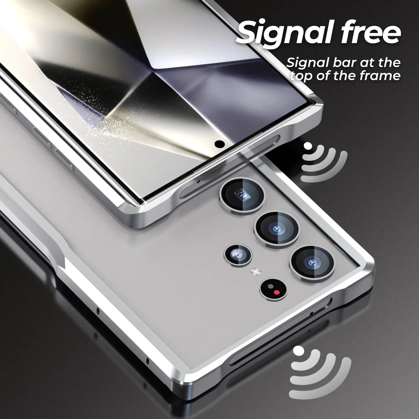 Color: Beige, Material: aluminum - Luxury Aviation Aluminum Alloy Bumper Phone Case For Samsung Galaxy S25 S24 S23 S22 Ultra S25Edge Metal Frame Shockproof Cover
