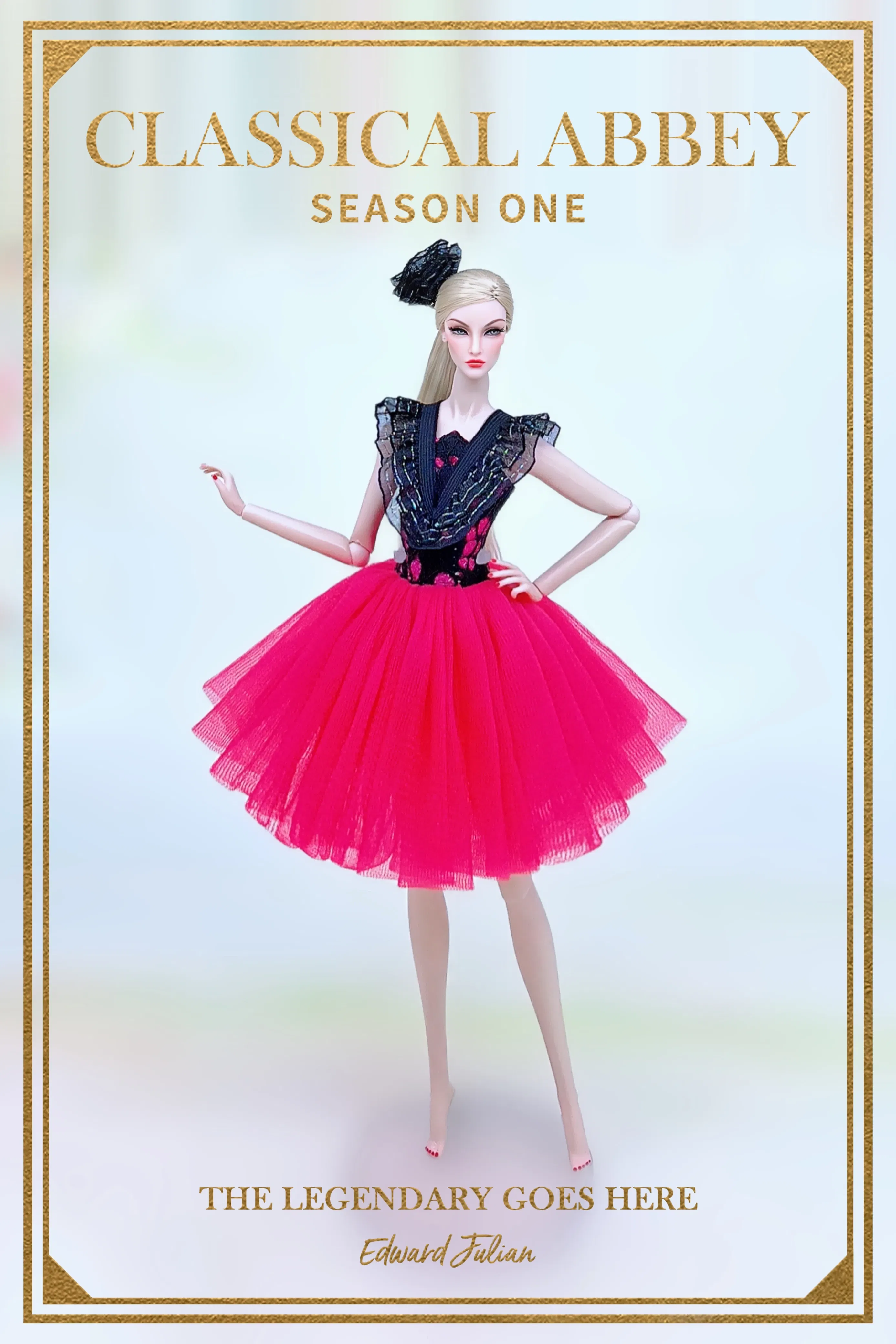 Color: Pink - for denim clothing for barbie