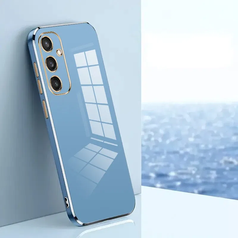 Material: PE, Color: Black - TPU Electroplating Case for Samsung Galaxy Note 10 20 Plus UItra S20 FE S21FE S21 S22 S23 S24 Plus Uitra A52 A71 A51 A72 Cover