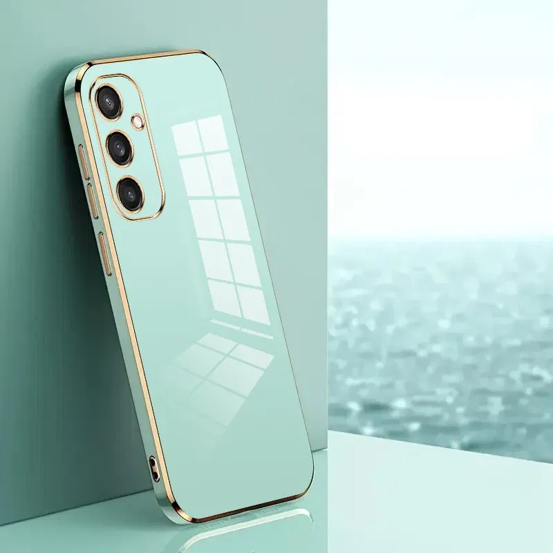 Material: PE, Color: Black - TPU Electroplating Case for Samsung Galaxy Note 10 20 Plus UItra S20 FE S21FE S21 S22 S23 S24 Plus Uitra A52 A71 A51 A72 Cover