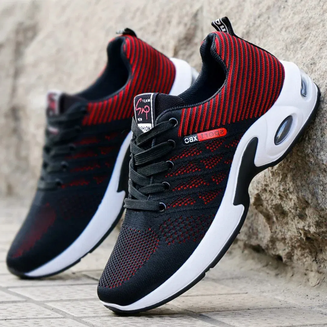 Color: GRAY, Shoe Size: 45 - sneakers Men 2025 new men's shoes lace-up running shoes Light casual sneakers