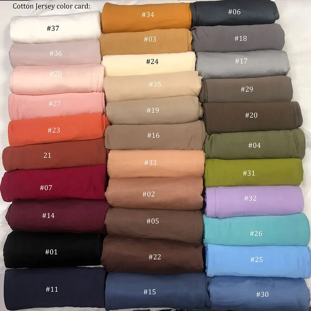 Color: Cream - 180X85cm  Muslim Women Jersey Hijab Scarf Cotton Stretchy Premium Jersey HIjabs Soft Material Big Large Size Jersey Scarves