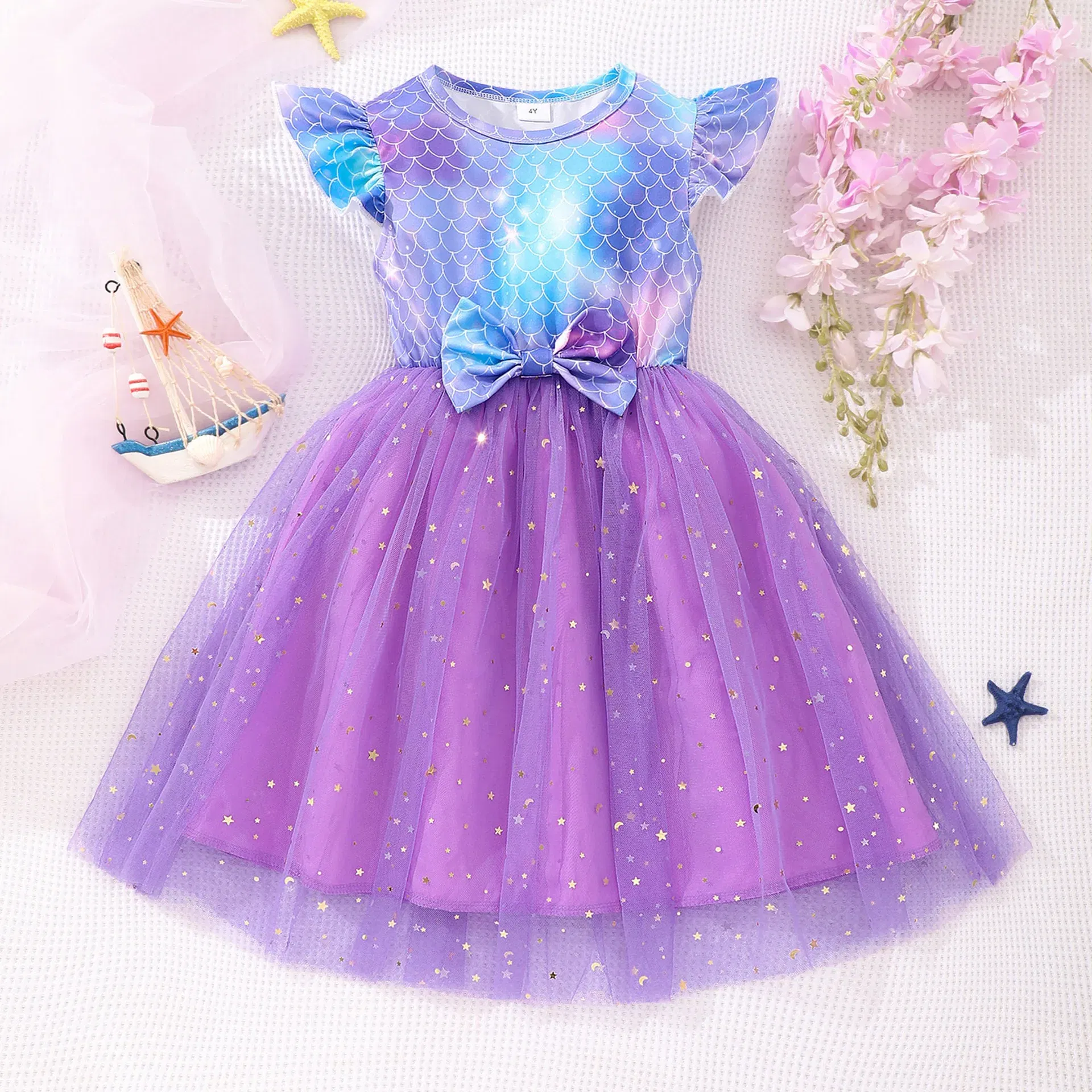 Color: Orange, Size: One Size, Ships From: CHINA, Height: 170 - KPop Demon Hunter Christmas Princess Dress Girl Fashion Casual Autumn Butterfly Dress Wedding Birthday Party Dress Gift Clothes