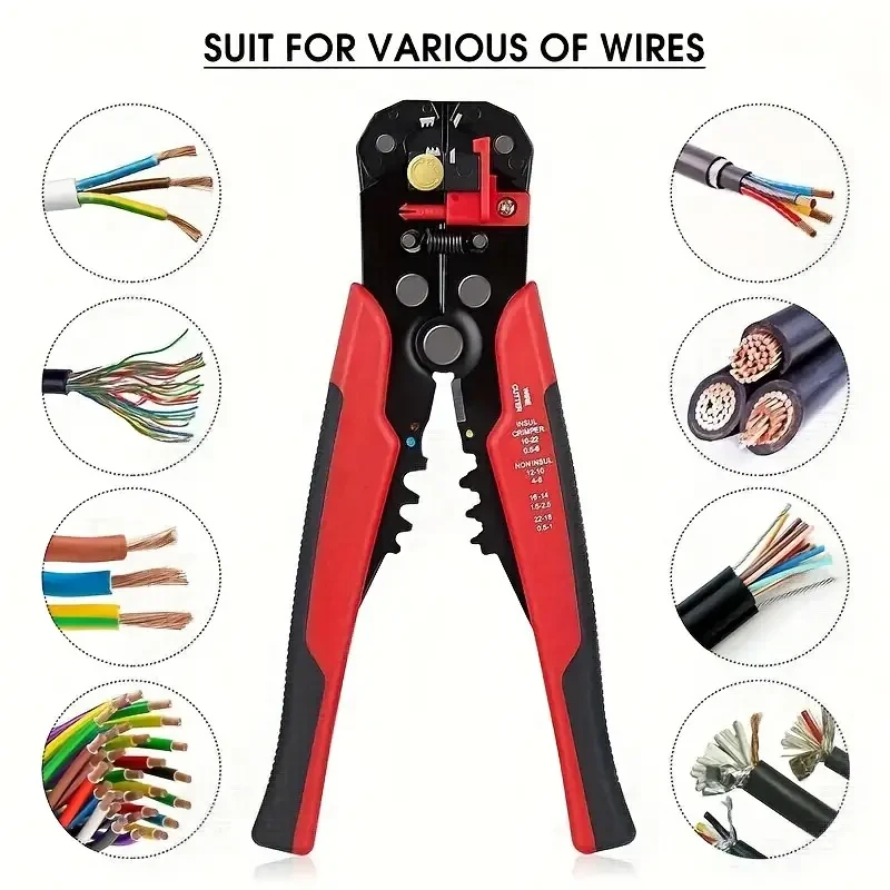5-in-1 Multifunctional Wire Stripper – Automatic Wire Stripper, Cutting Crimping Pliers, Disassembly Tool