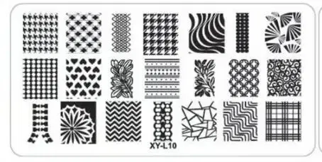 Color: Dark Grey - Kimcci Nail Stamping Plates Flamingo Nail Template Mandala Maple Leaf Stamp Nail Art Stamp Image Template Manicure Stencil Tools