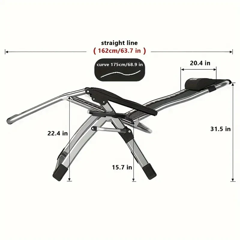 Zero Gravity Chair – Premium Outdoor Folding Lounge Chair for Lawn, Adjustable Reclining with Optional Cushion