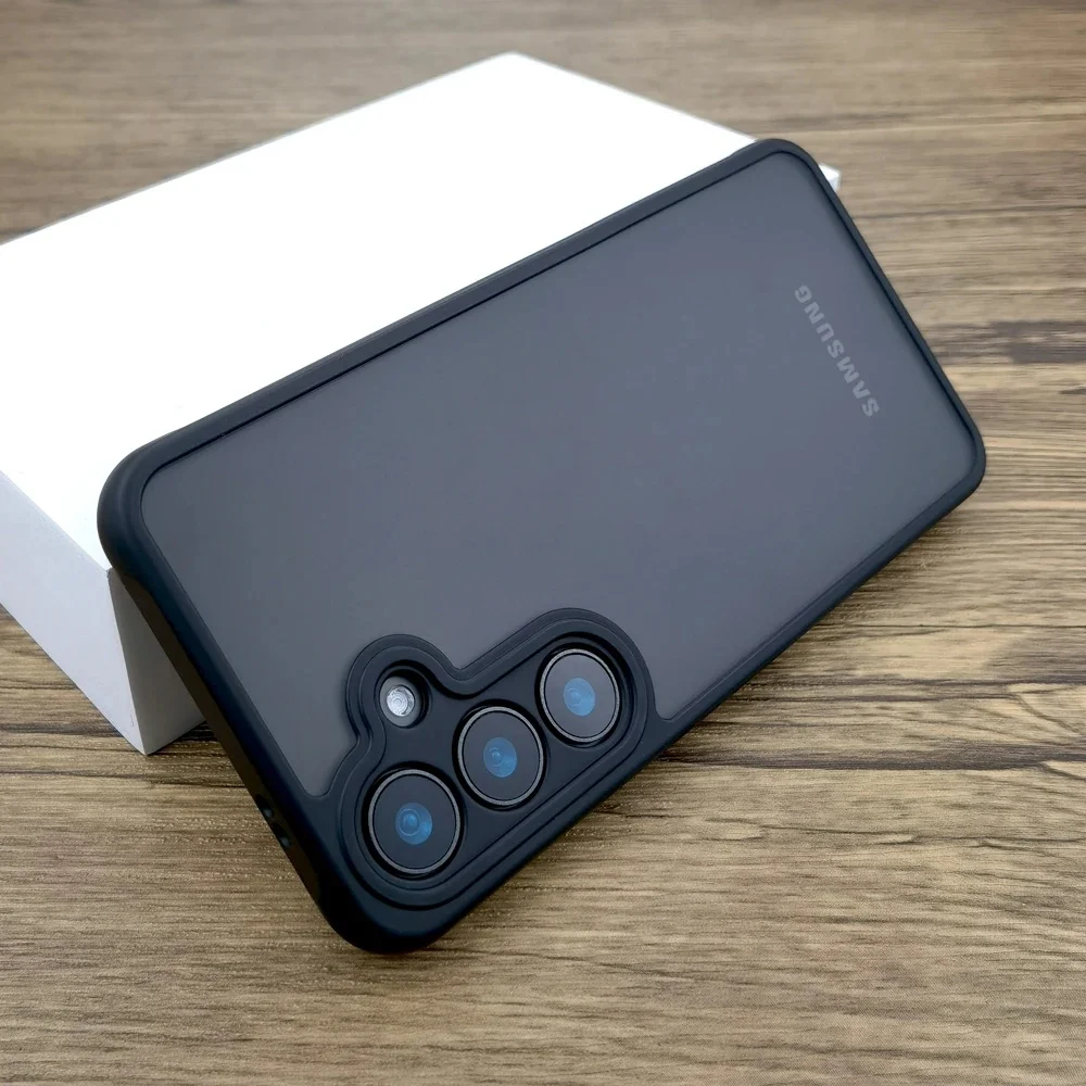 Color: black, Compatibility by Model: Galaxy A07 - Luxury Matte Case For Samsung Galaxy A56 A55 A54 A53 A52 A36 A35 A34 A13 A14 A15 A16 A17 A25 A26 A06 A05 A07 Protective Cover