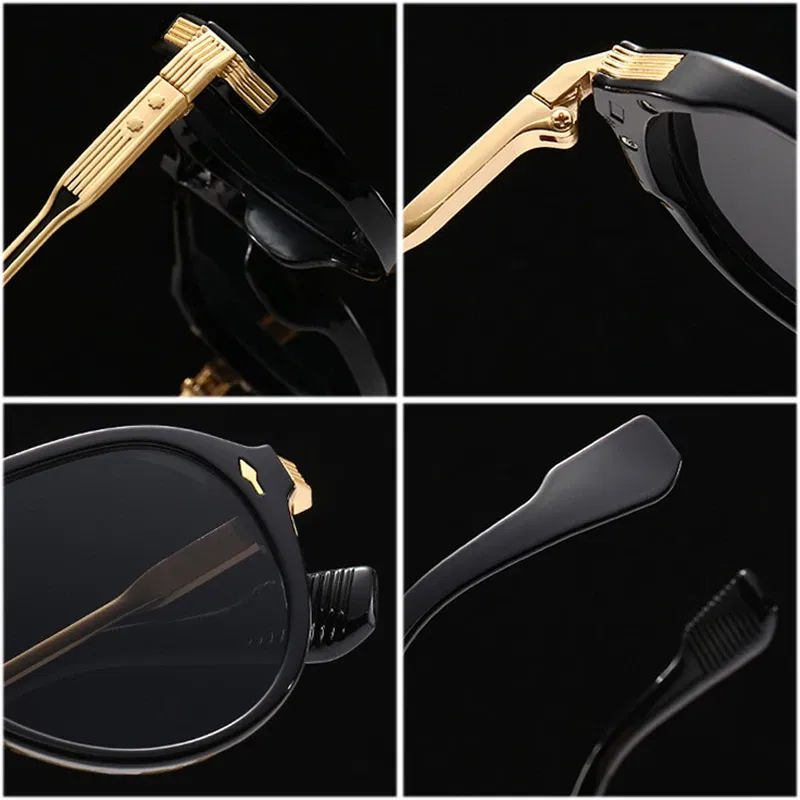 Lenses Color: Brown, Frame Color: other - SHAUNA Retro Double Bridges Pilot Men Sunglasses Fashion Brand Designer Shades UV400 Trending Rivets Women Luxury Sun Glasses