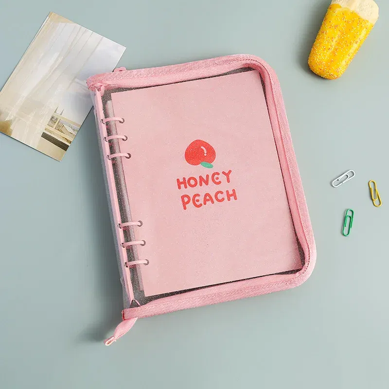 Color: Red, Size: A5 - New Arrival 2023 Cute A5/A6 My Journal Agenda Notebook & DIY Photocard Binder Organizer Gift Book School Stationery