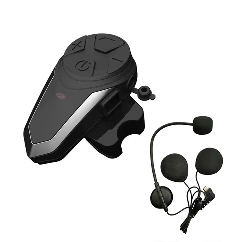 Color: Black - BT-S3NS Motorcycle Helmet Intercom Moto Helmet BT5.0 Headset Waterproof Intercomunicador BT Interphone FM