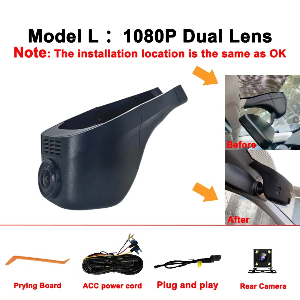 Color Name: Silver, Ships From: CHINA, ROM: 64G - Customized 4K HD 2160P Plug and play Dash Cam For Volkswagen  Sharan CC Bora Tiguan Touran Passat Teramont T-Cross Dvr Dashcam