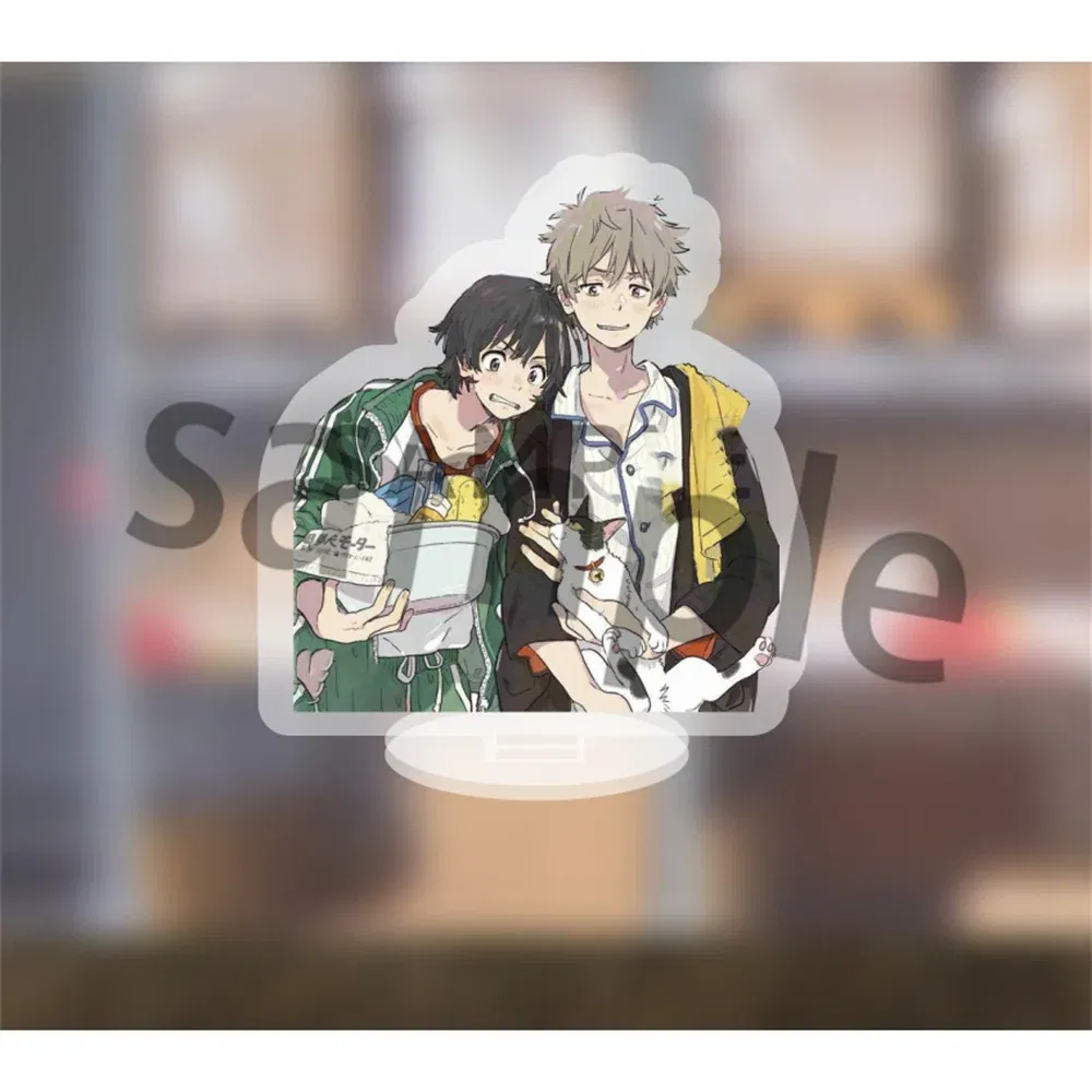 Color: Violet, Size: 10 cm, Ships From: CHINA - Popular Anime The Infinity Cartoon Figure Acrylic Stand Model Cherry Blossom Hasegawa Langa Bag Pendant Skateboard Fans For Gift