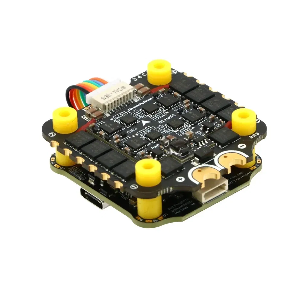 Color: Yellow - Speedybee F405 V4 Stack BLS 55A 4-in-1 ESC&FC 30x30 RC iNAV Betaflight Configure Bluetooth 3-6S FPV 5-8 inch frame Drone Parts