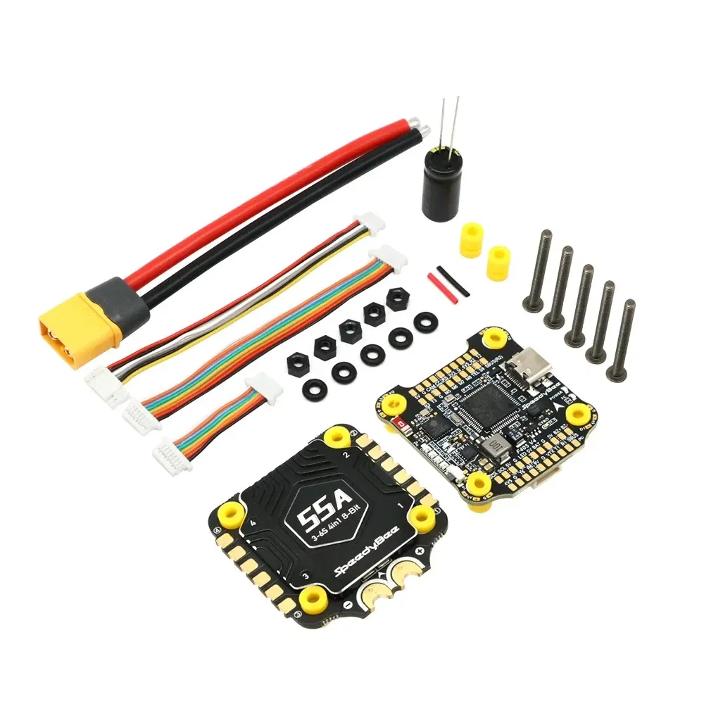 Color: Yellow - Speedybee F405 V4 Stack BLS 55A 4-in-1 ESC&FC 30x30 RC iNAV Betaflight Configure Bluetooth 3-6S FPV 5-8 inch frame Drone Parts