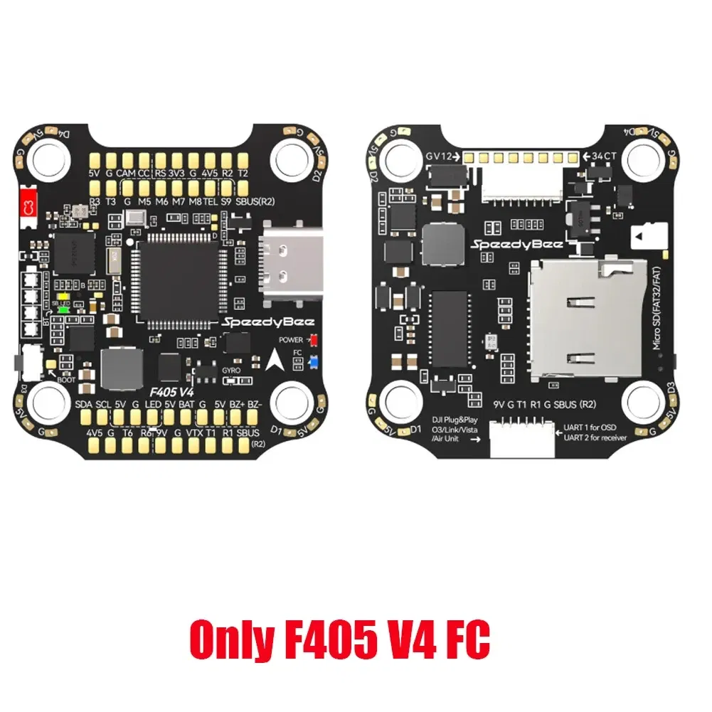 Color: Yellow - Speedybee F405 V4 Stack BLS 55A 4-in-1 ESC&FC 30x30 RC iNAV Betaflight Configure Bluetooth 3-6S FPV 5-8 inch frame Drone Parts
