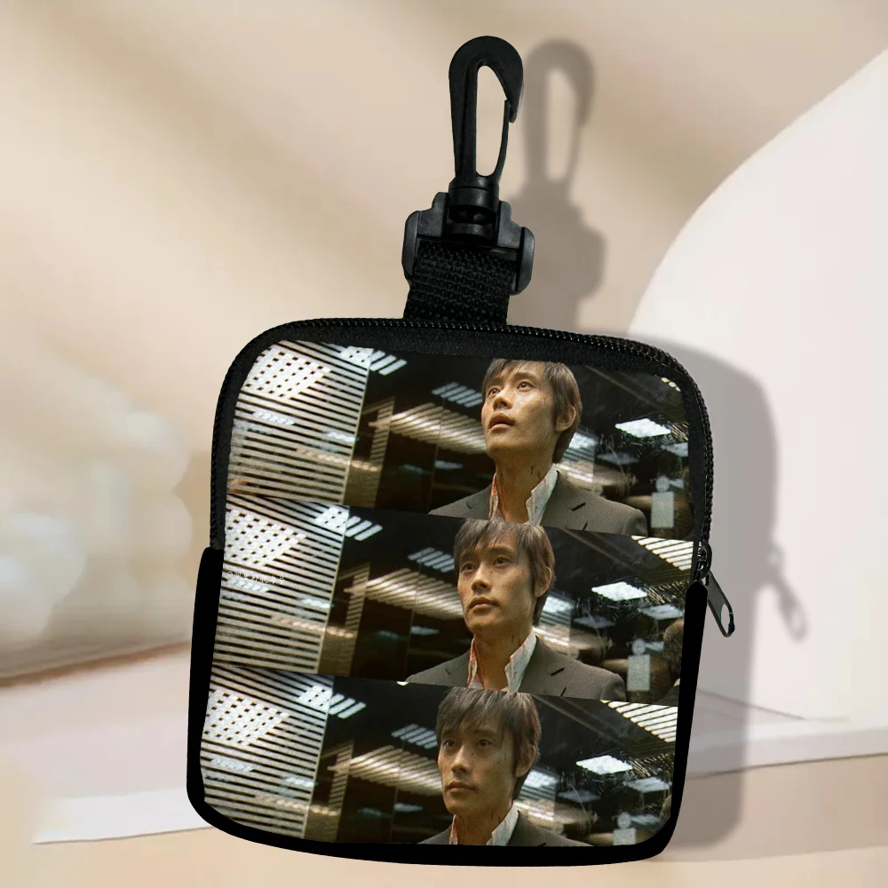 Color: Red - Lee Byung Hun Women Coin Purse Card Key Mini Purses Pouch Small Zipper Coin Purse Card Holder Wallet Bag 3.3