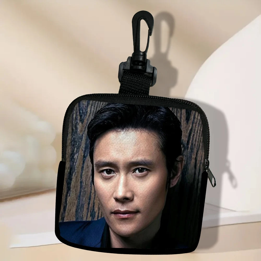 Color: Red - Lee Byung Hun Women Coin Purse Card Key Mini Purses Pouch Small Zipper Coin Purse Card Holder Wallet Bag 3.3