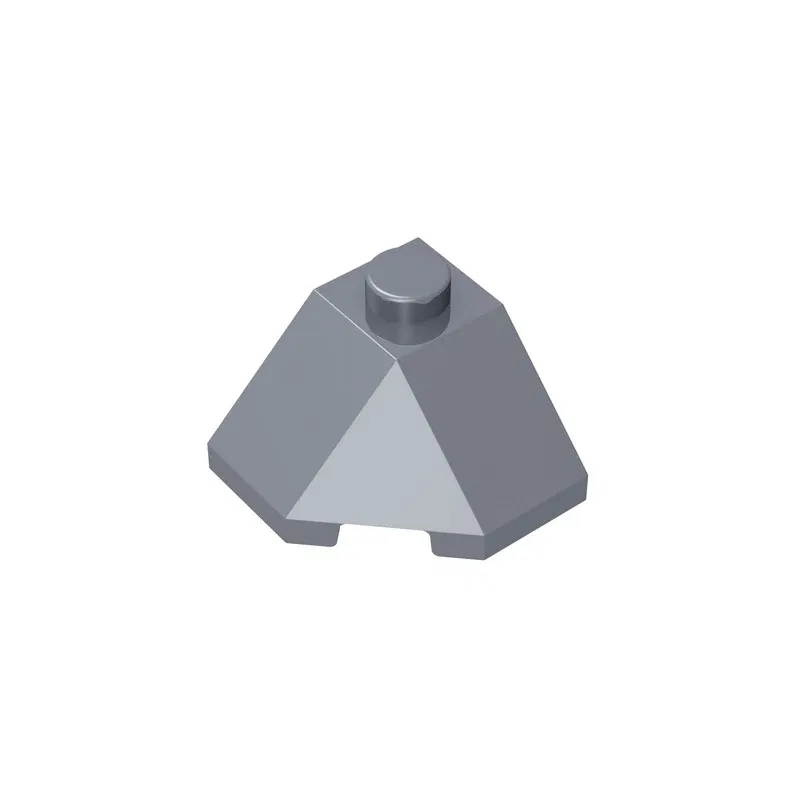 Color: CORAL RED - Gobricks GDS-802 ROOF TILE 2X2X1 45 DEGR.-BOT.45DEGR. compatible with lego 13548 children's DIY Educational Building Blocks Tech