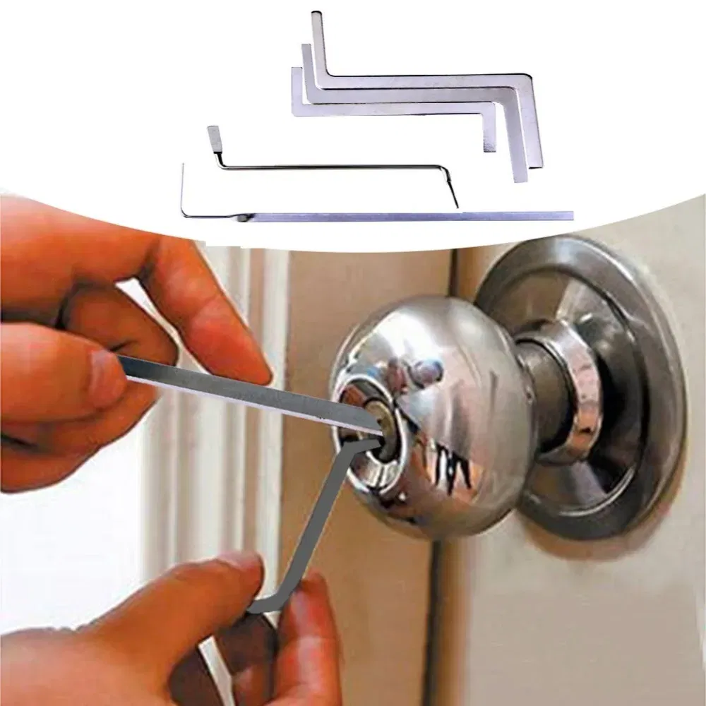 Hot selling 5 pieces / kit replacement turning tool / double head tension wrench combination locksmith tool