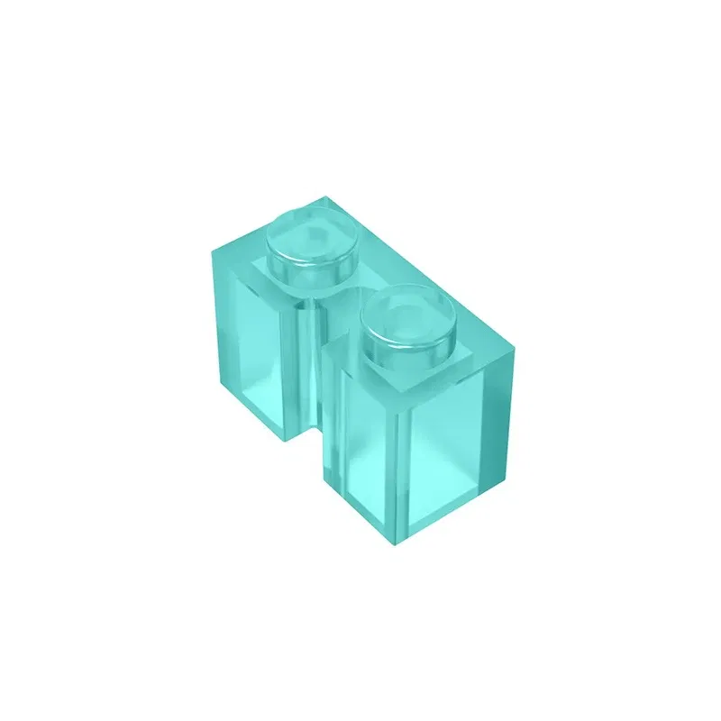 Color: SKY BLUE - Gobricks GDS-798 BRICK 1X2 W. GROOVE compatible with lego 4216 children's toys Assembles Building Blocks Technical