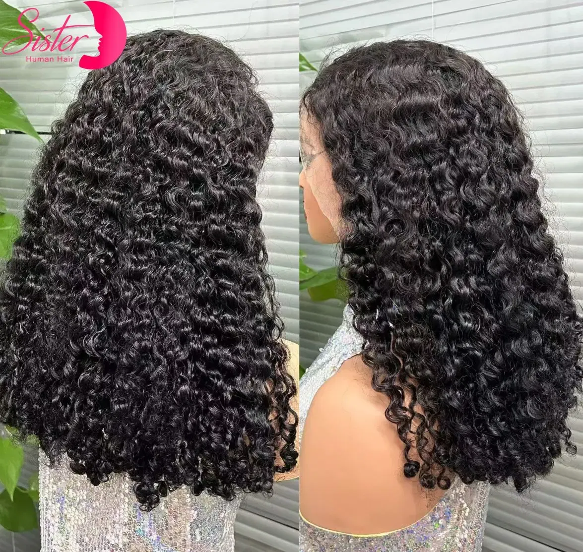 Color: #1B, Ships From: CHINA, Stretched Length: 18inches, Density: 300%, Lace Size: 13x4 - 300% Density 12A Double Drawn 13x4 Lace Front Bouncy Curly Human Hair Wigs Natural Burmese Curly Remy Hair Wigs for Black Women