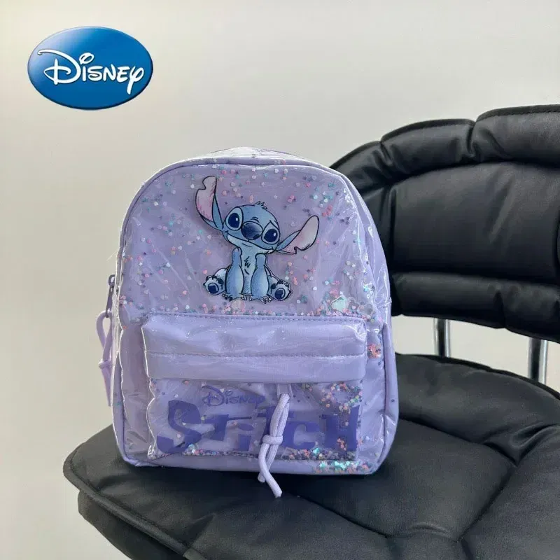 Color: black - Disney New Mickey Cartoon Fashion Backpack Women's Minnie Canvas School Bag Boys and Girls Fashion Large Capacity Backpack