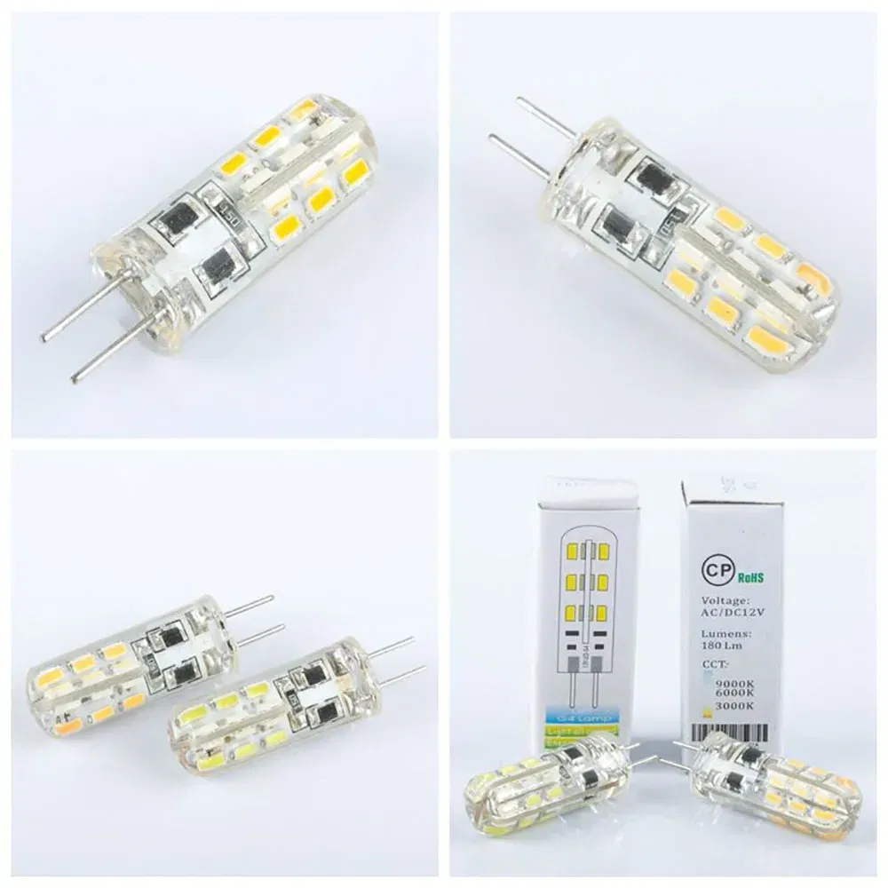 Emitting Color: green, Color: Warm White, Number of LED Chip: 1 pcs - 10Pcs G4 Led Bulb 2W 3W 5W 9W 10W 12W 15W AC/DC12V/AC220V 3014SMD Silicone Lamp Warm white/White l 360 Degree Angle LED Light
