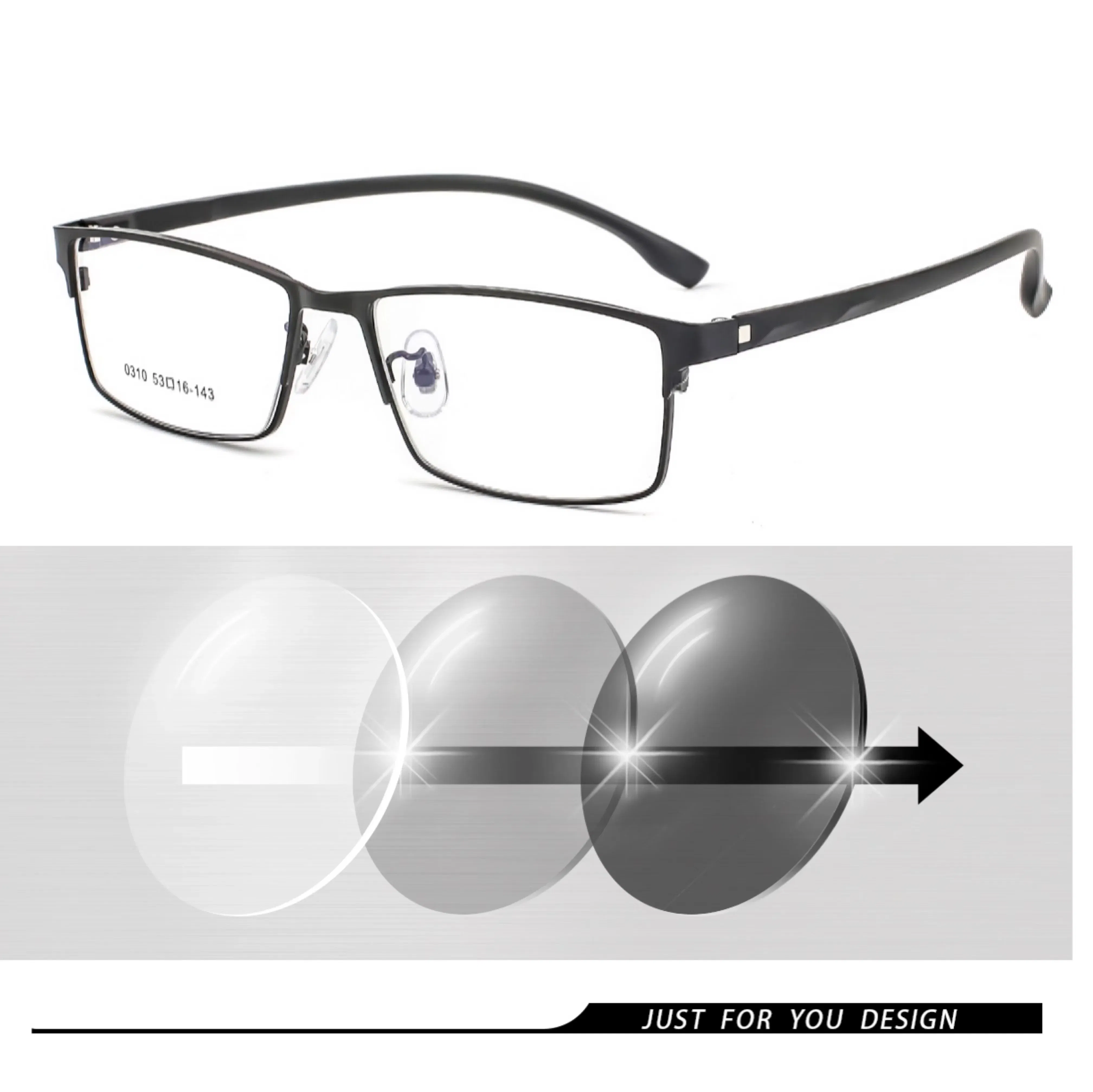 Frame Color: GRAY, Ships From: CHINA, Eye Prescription: +25 - New Finished Myopia Sun Photochromic Glasses Fashion Chameleon Gray Lens Metal Legs With Degrees Sunglasses -1 -1.5 -2.0 -2.5 -3
