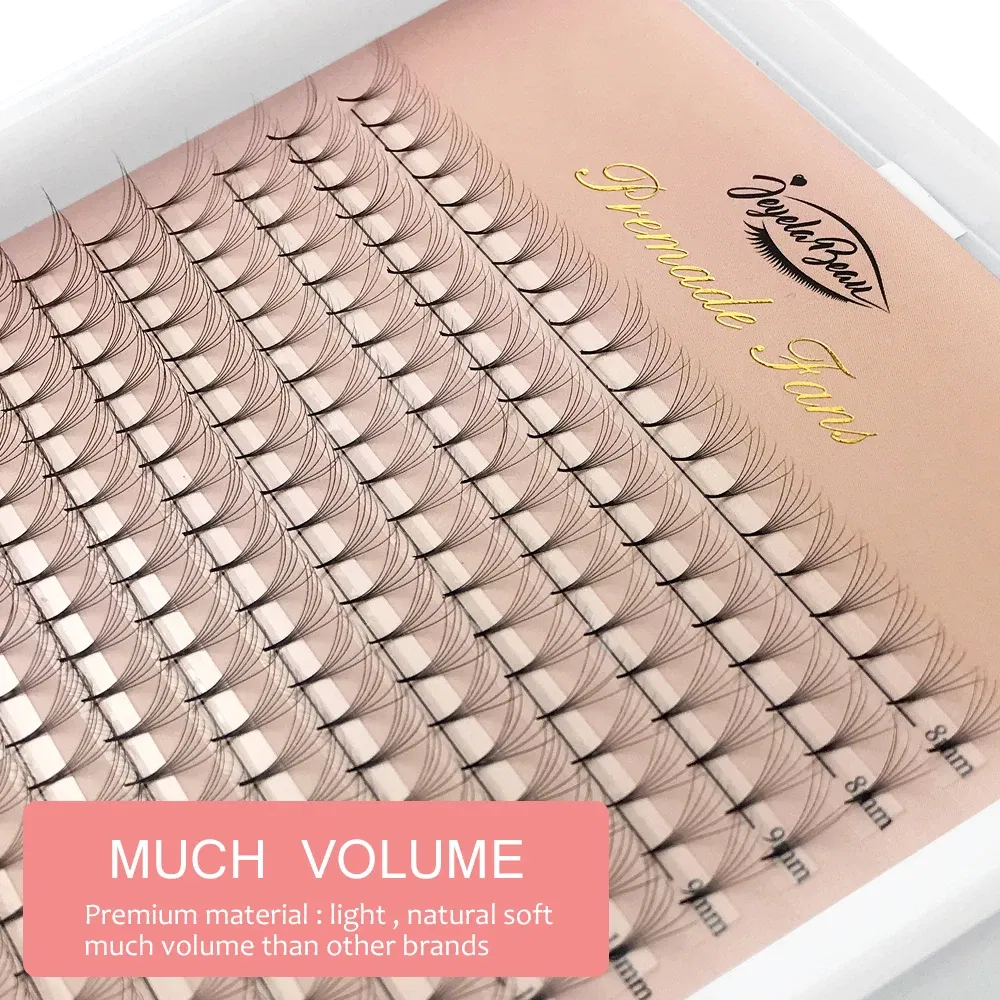 Color: Gold, Curl: C, Thickness: 0.07mm, Length: 15mm, Ships From: CHINA - Goddess Premade Volume Fans 5D 6D 10D 12D 14D 16D 20D  Individual Lashes Extension Pointy Stem Russian Volume Fans 120/320 fans