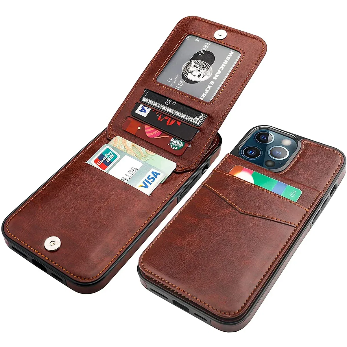 Color: black, Material: Denim - Faux Leather Wallet Kickstand Phone Case for IPhone 13 12 Mini 16E 16 15 14 11 Pro Max X XR XS 7 8 Plus Case with Credit Card