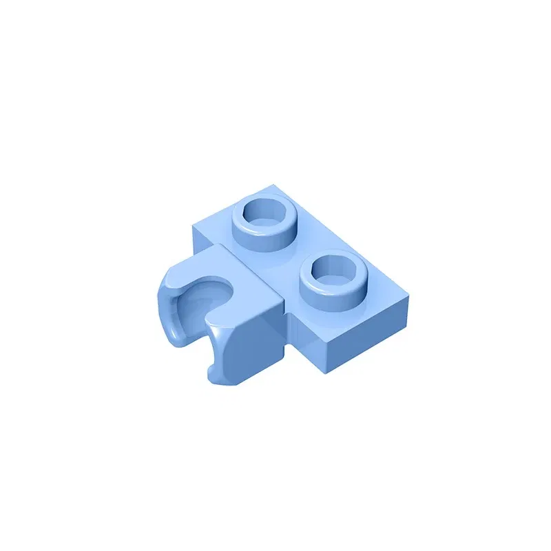 Color: RED - MOC PARTS GDS-850  Plate, Modified 1 x 2 with Small Tow Ball Socket on Side compatible with lego 14704 pieces of children's toys