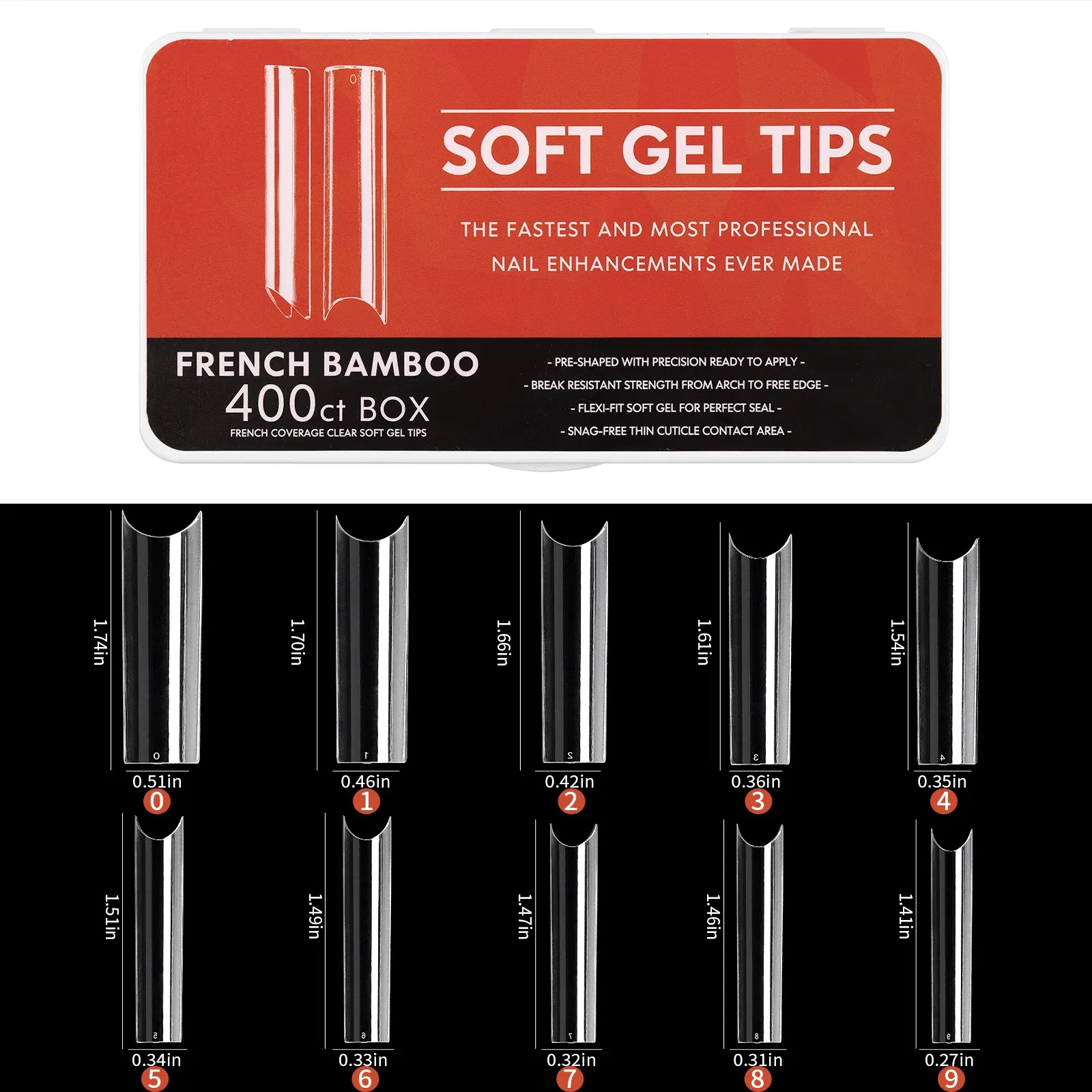 Color: Dark Grey - 1 Box Clear Acrylic Long Fake Nails Capsules Almond French Coffin Full Half Cover False Nails Artificial Nail Soft Gel Tips