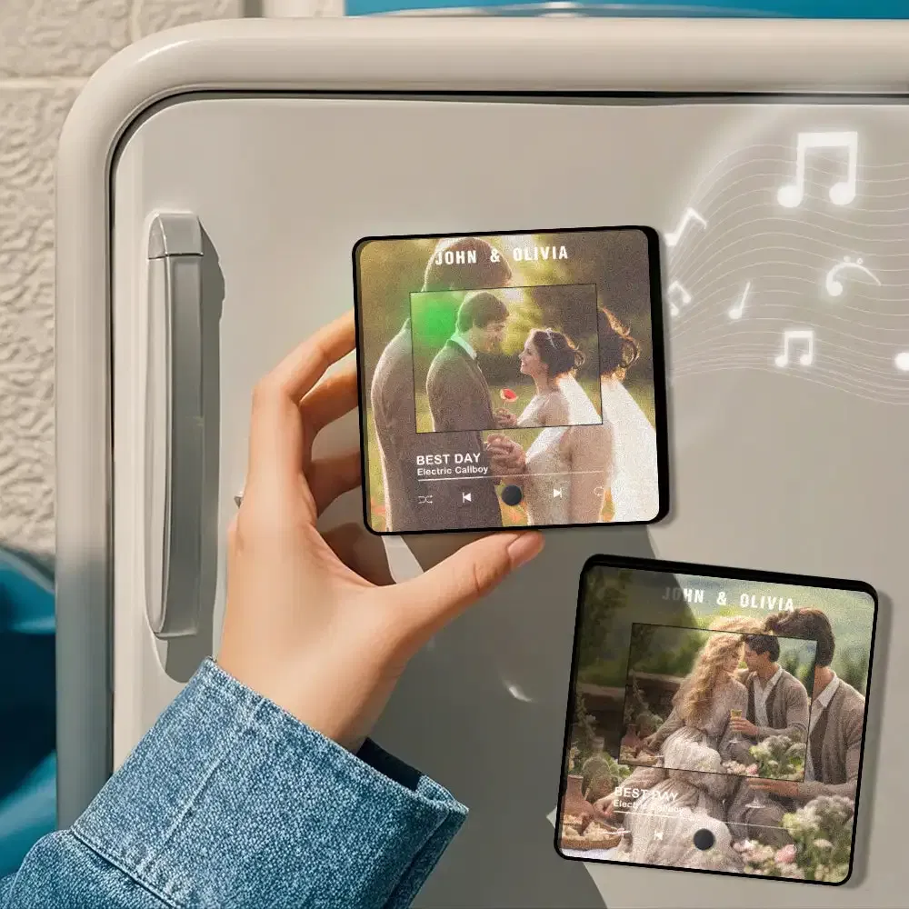 Color: WHITE - Fridgebeats?„?3.0 Version | Personalized Fridge Magnet, Music fridge magnets, The Gift For The One You Love