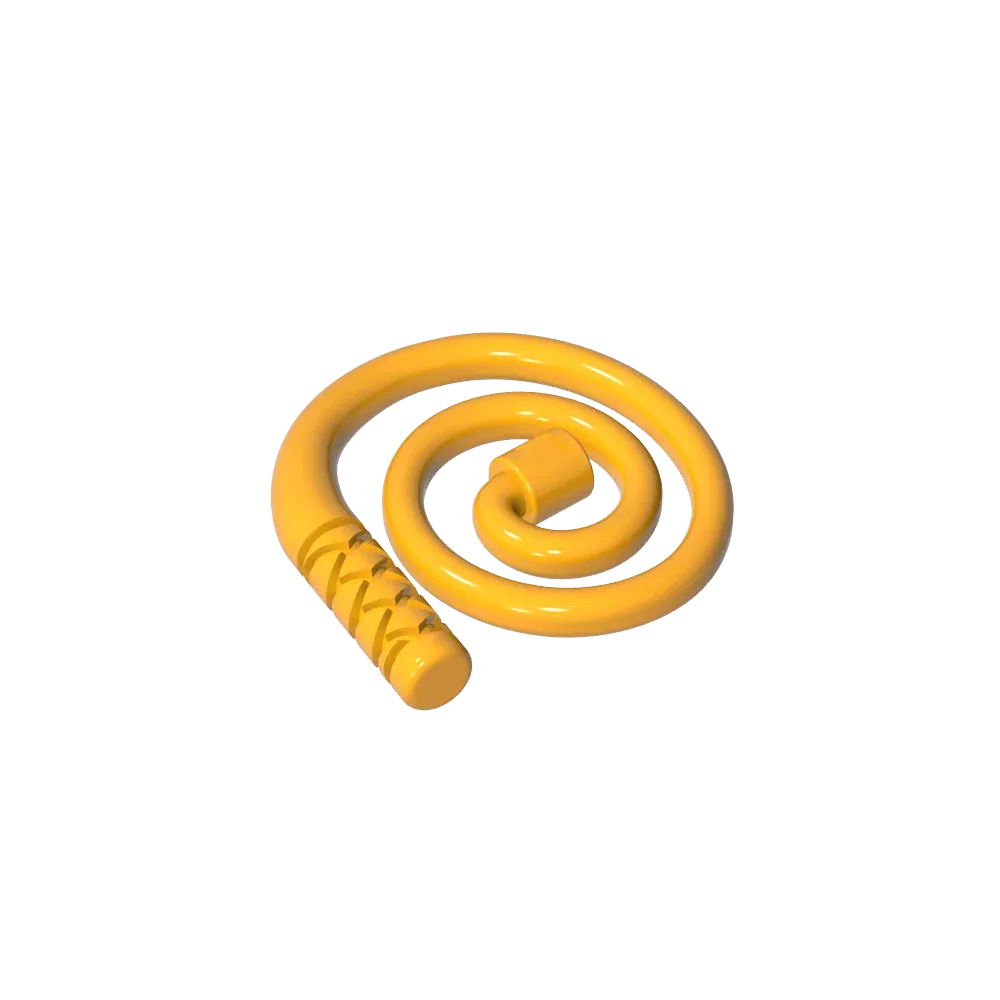 Color: Yellow - Gobricks GDS-M300 Equipment Whip [Coiled] compatible with lego 61975 Assembles Building Blocks children's toys