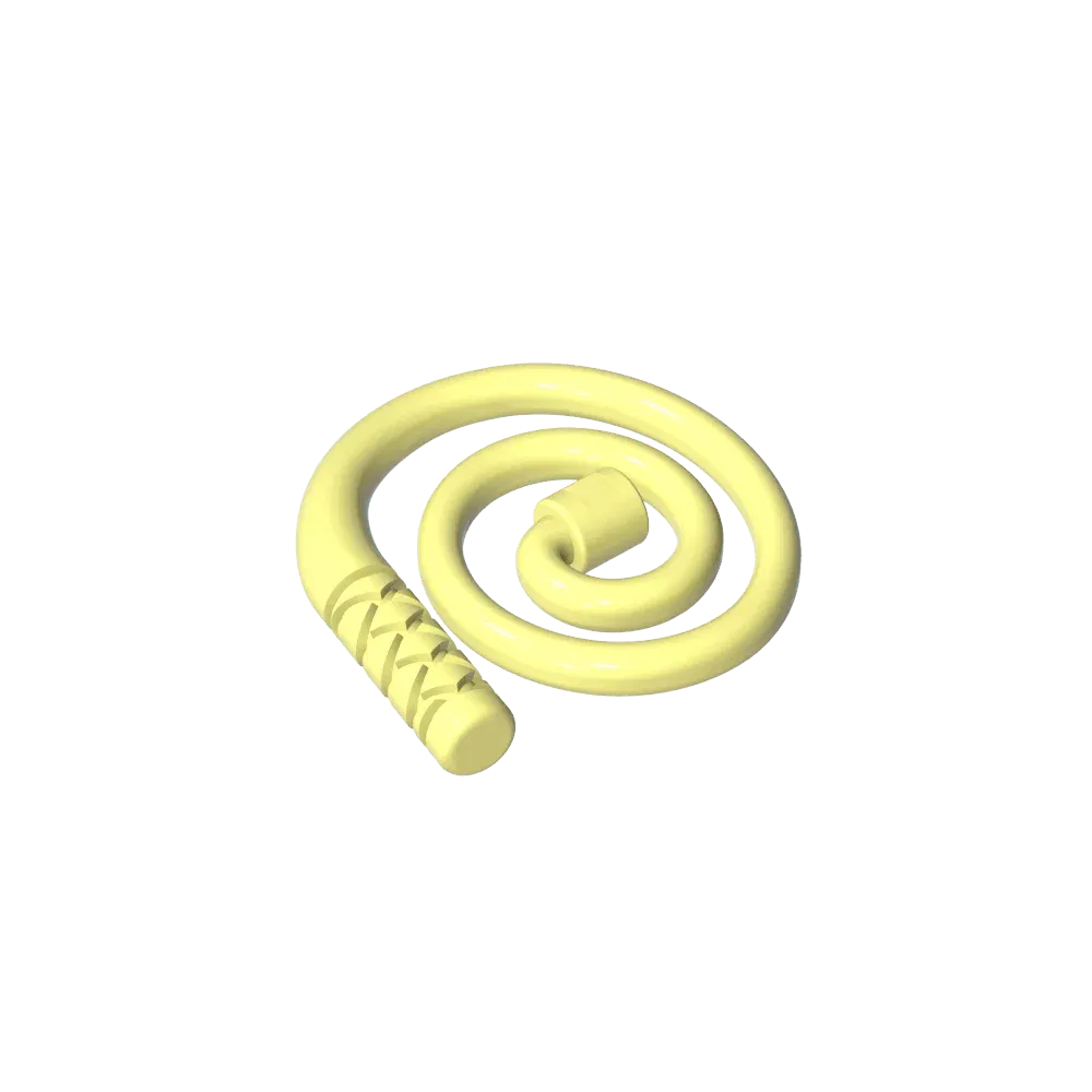 Color: Yellow - Gobricks GDS-M300 Equipment Whip [Coiled] compatible with lego 61975 Assembles Building Blocks children's toys