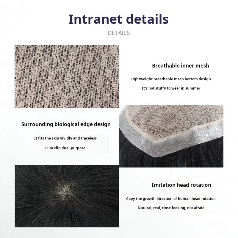 Toupee Color: 320#, Toupee Density: 90%, Length: 10 Inches - Silk Base Top With PU Men Toupee Male Breathable Men's Capillary Prosthesis 100% Real Natural Hair Replacement System Unit Wigs