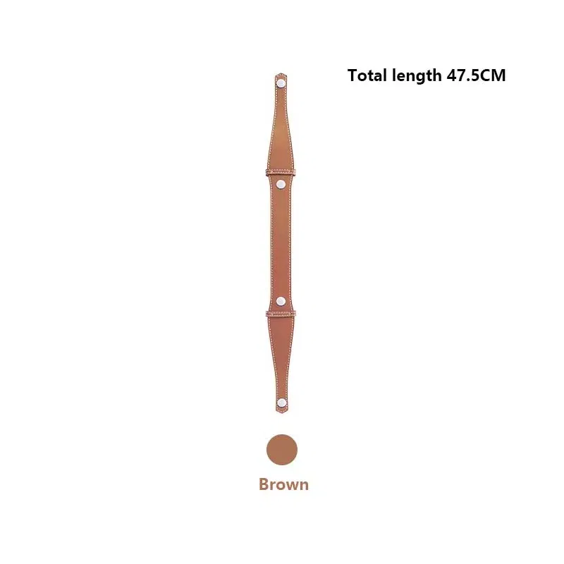 Color: Brown - Bag extended shoulder strap for Goyard Bowling 25 toiletries bag handle shoulder replacement strap bag modification accessories